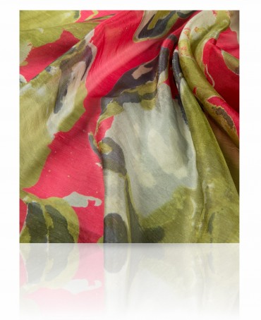 Палантин Женский S-BIG.FLOWER/PINK